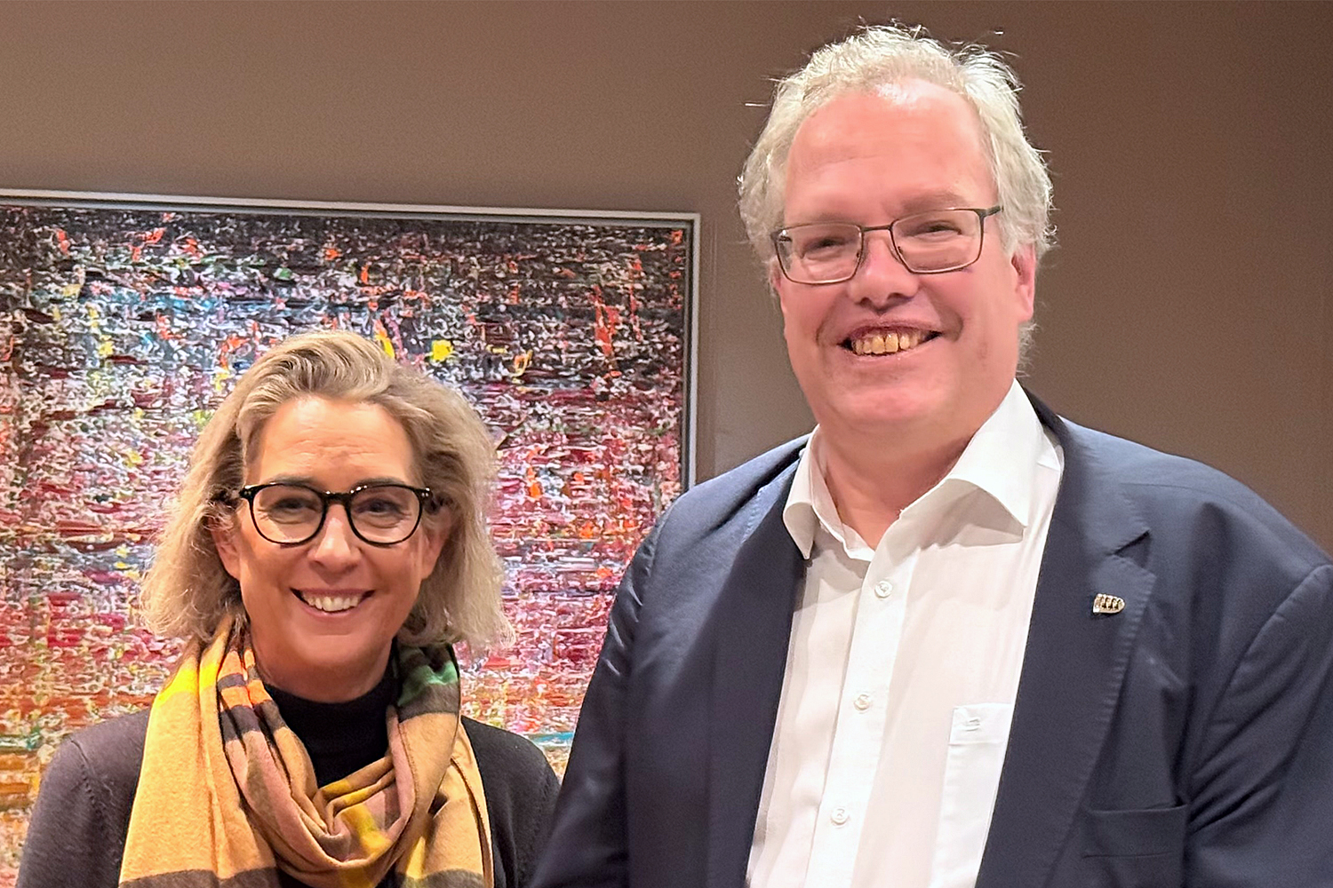 Nicole Huber und Dr. Albrecht Sch�tte MdL.