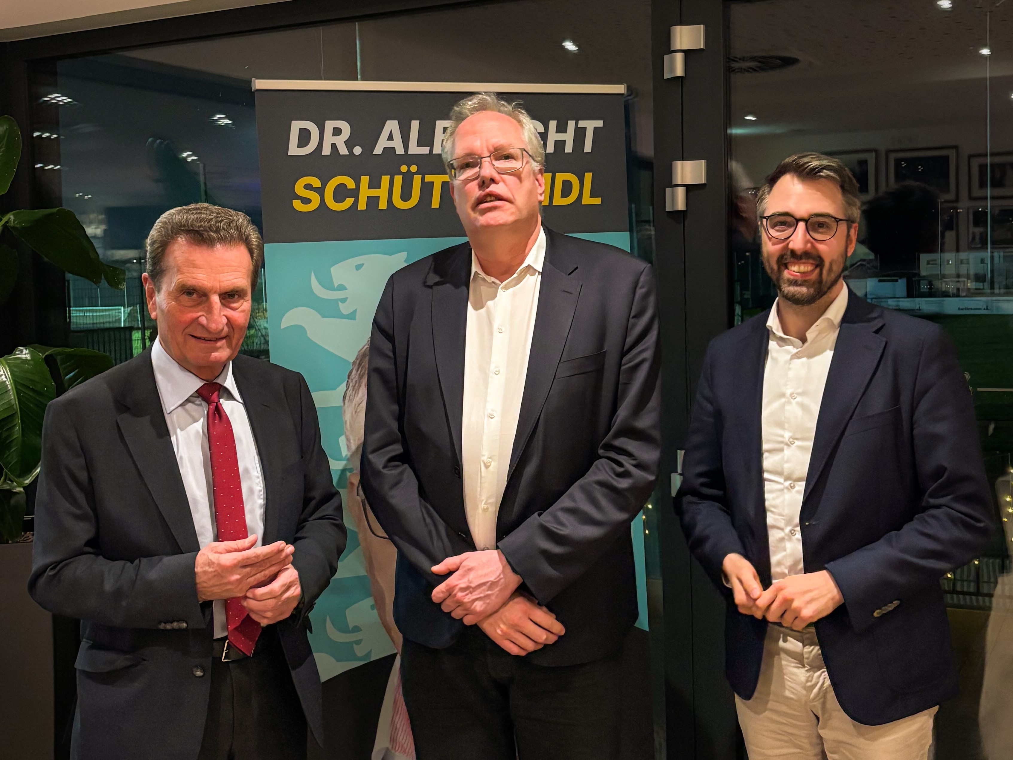 G. Oettinger, A. Sch�tte und M. Oppelt (Foto: Team Sch�tte)