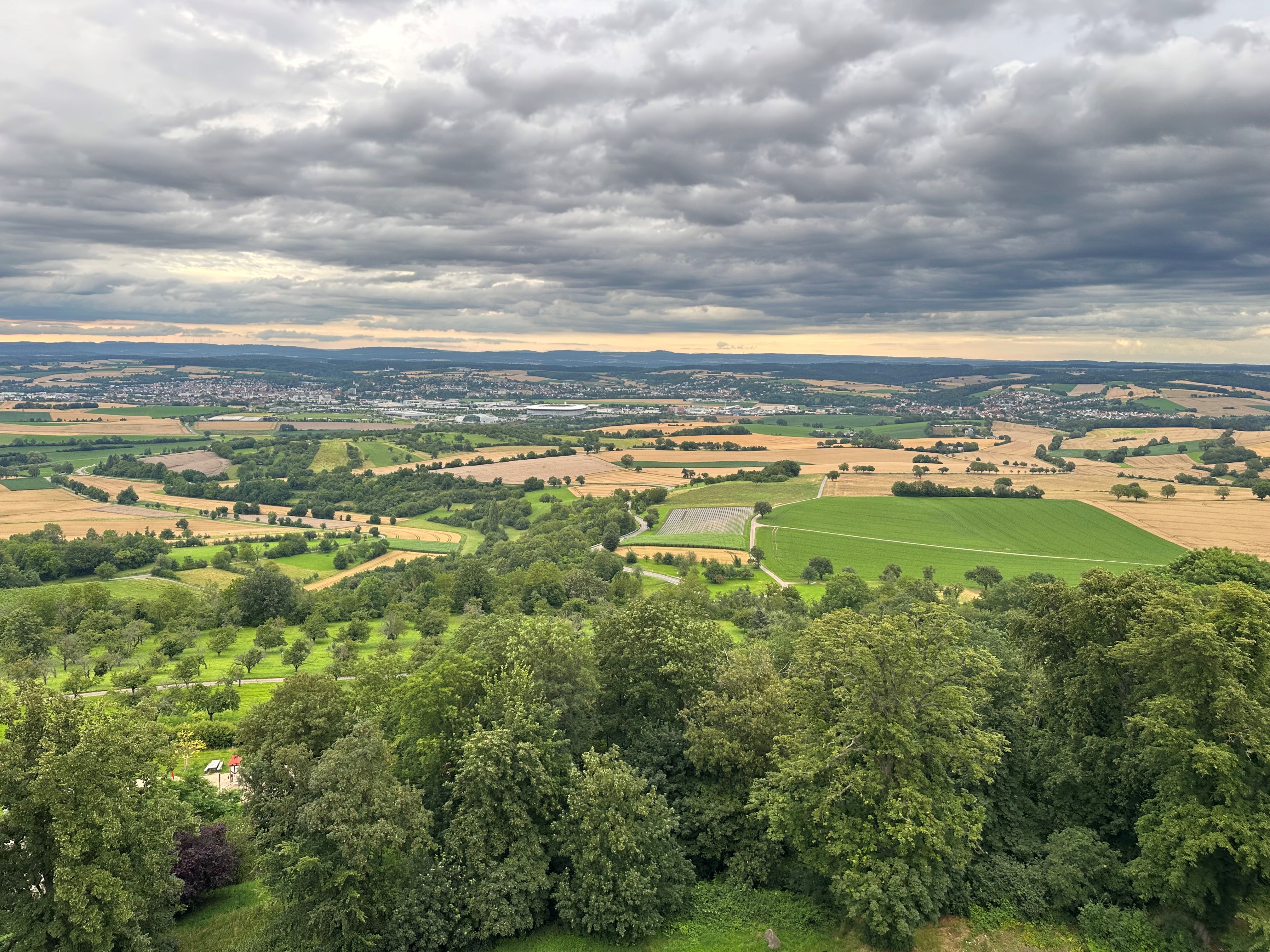 Blick von der Burg Steinsberg (Foro: Team Sch�tte)