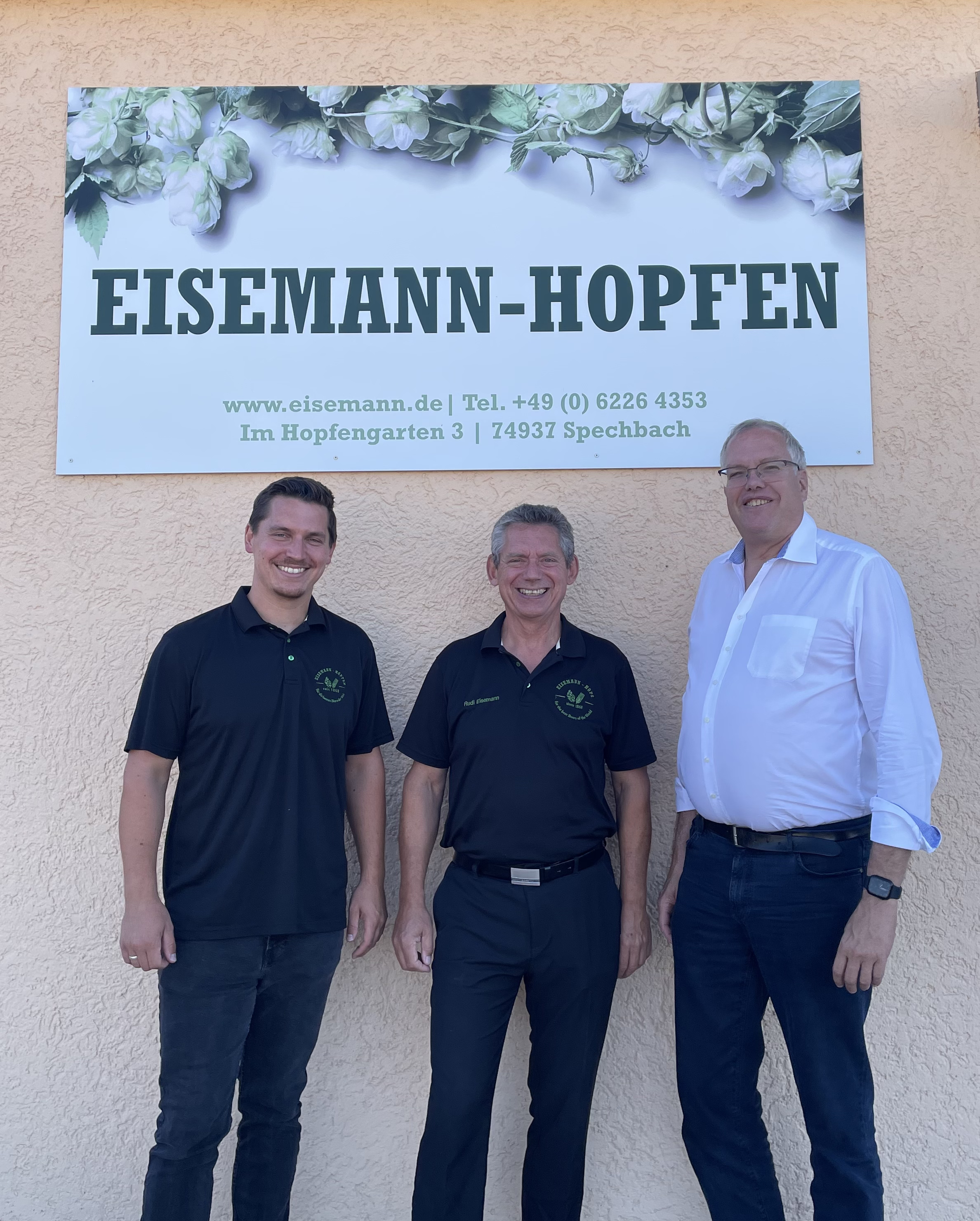 V.l.n.r.: Franz Rudolf Eisemann, Rudolf Eisemann, Dr. Albrecht Sch�tte MdL (Foto: Team Sch�tte)
